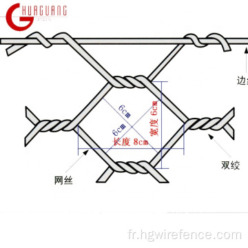 Treuil de fil de poulet hexagonal de haute qualité